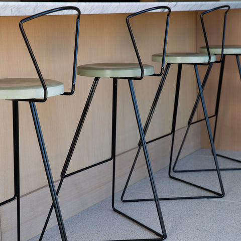 The Coleman Stool with Backrest