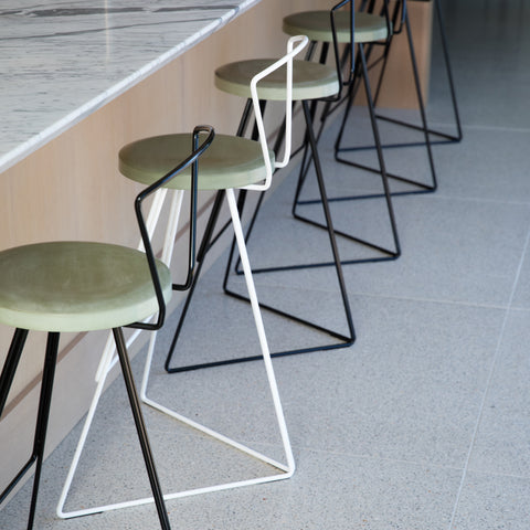 The Coleman Stool with Backrest