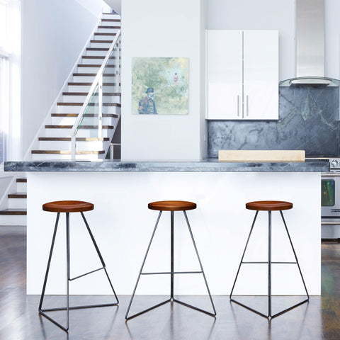  The Coleman Stool with Backrest by Greta de Parry. Contemporary Modern Furniture and Bar Stool.