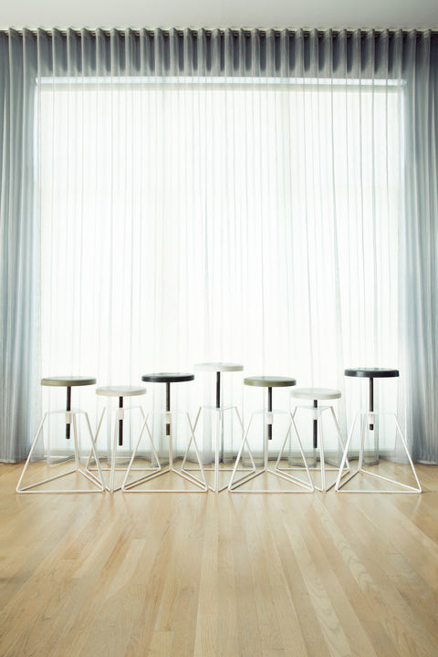 The Camp Stool by Greta de Parry. Contemporary Modern Furniture. Adjustable Stool.