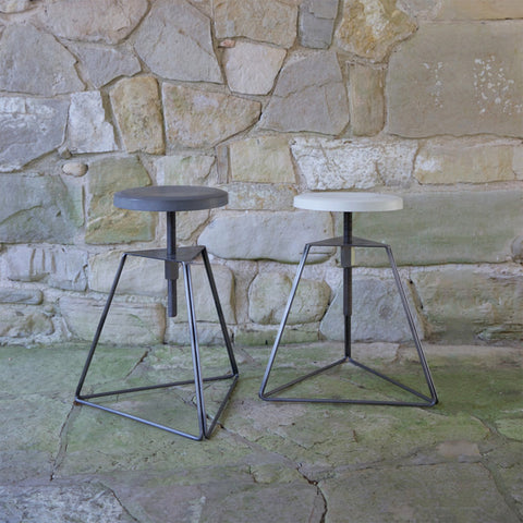 The Camp Stool by Greta de Parry. Contemporary Modern Furniture. Adjustable Stool.